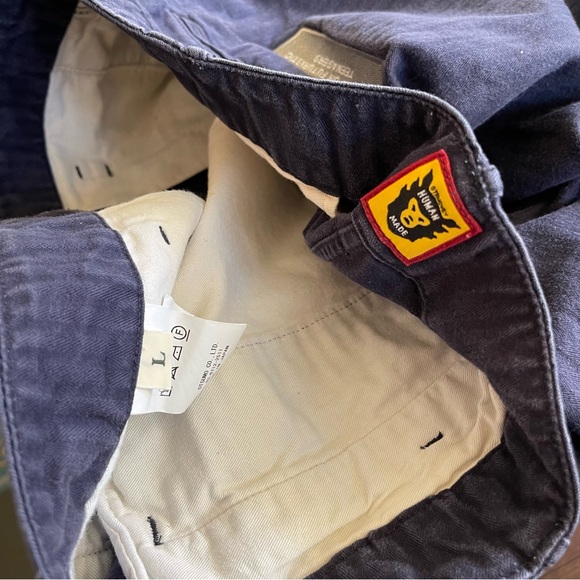 Human Made Bulldog Striped 5 Pocket Shorts - Picture 6 of 6